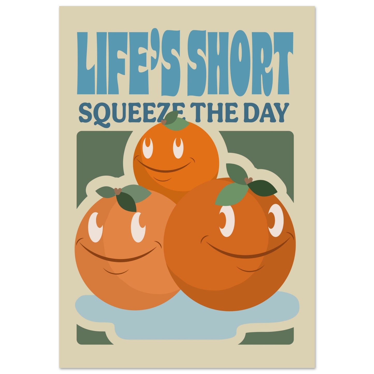 Fruity 'Squeeze The Day' - Premium Matte Paper Poster