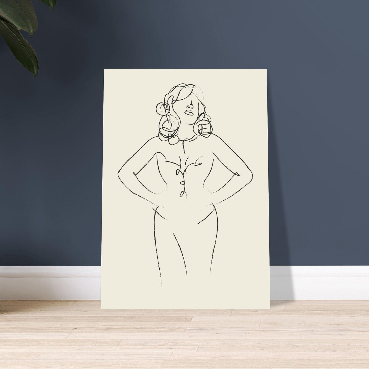Line Art 'Sabrina' - Premium Matte Paper Poster