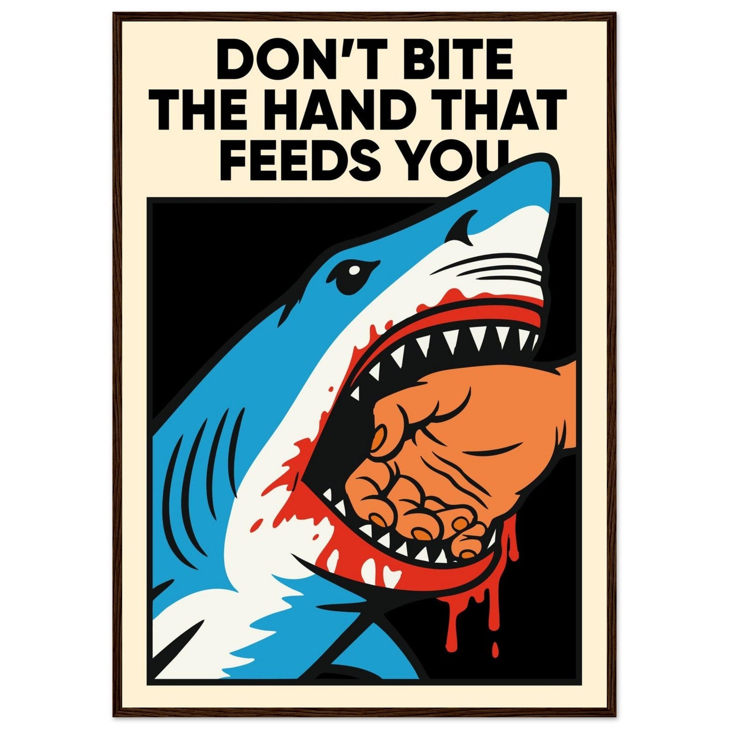 FEEDING TIME - Premium Matte Paper Wooden Framed Poster