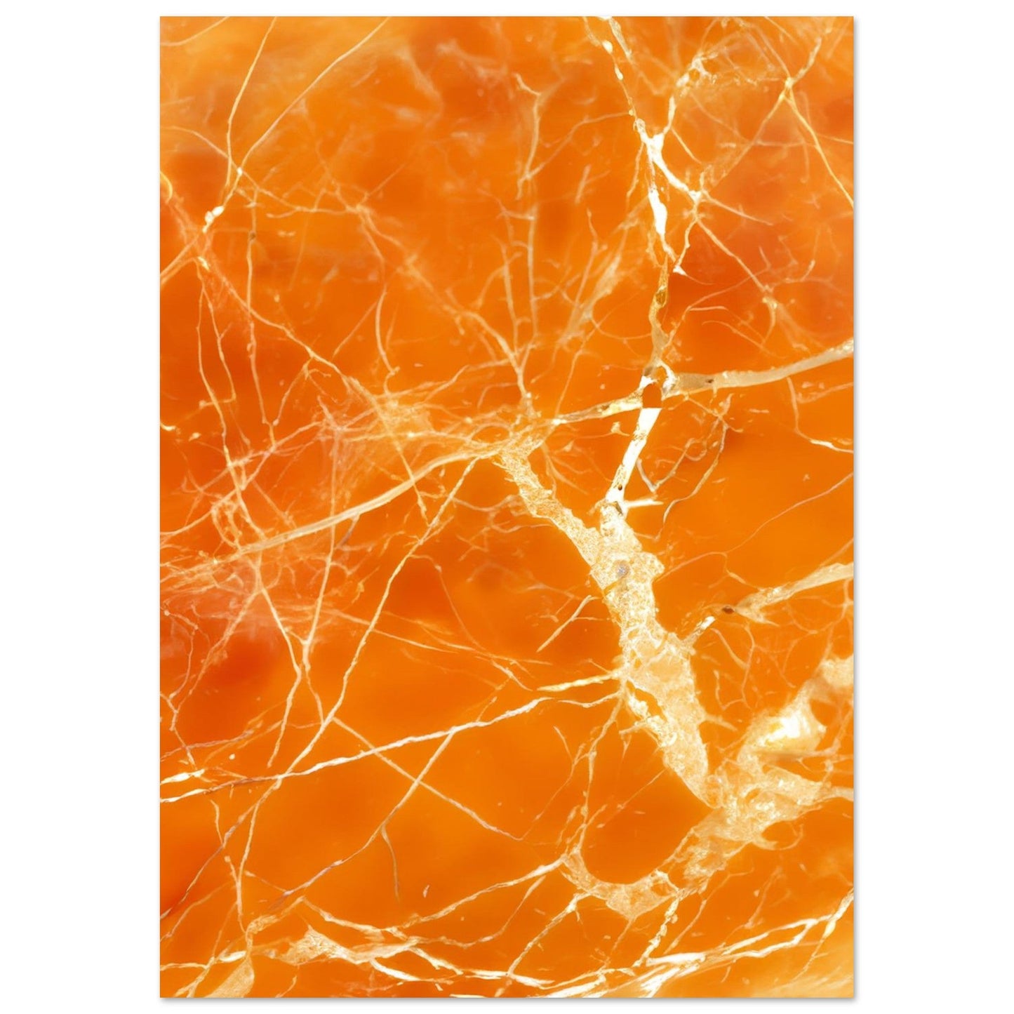 Marble 'Orange' - Premium Matte Paper Poster
