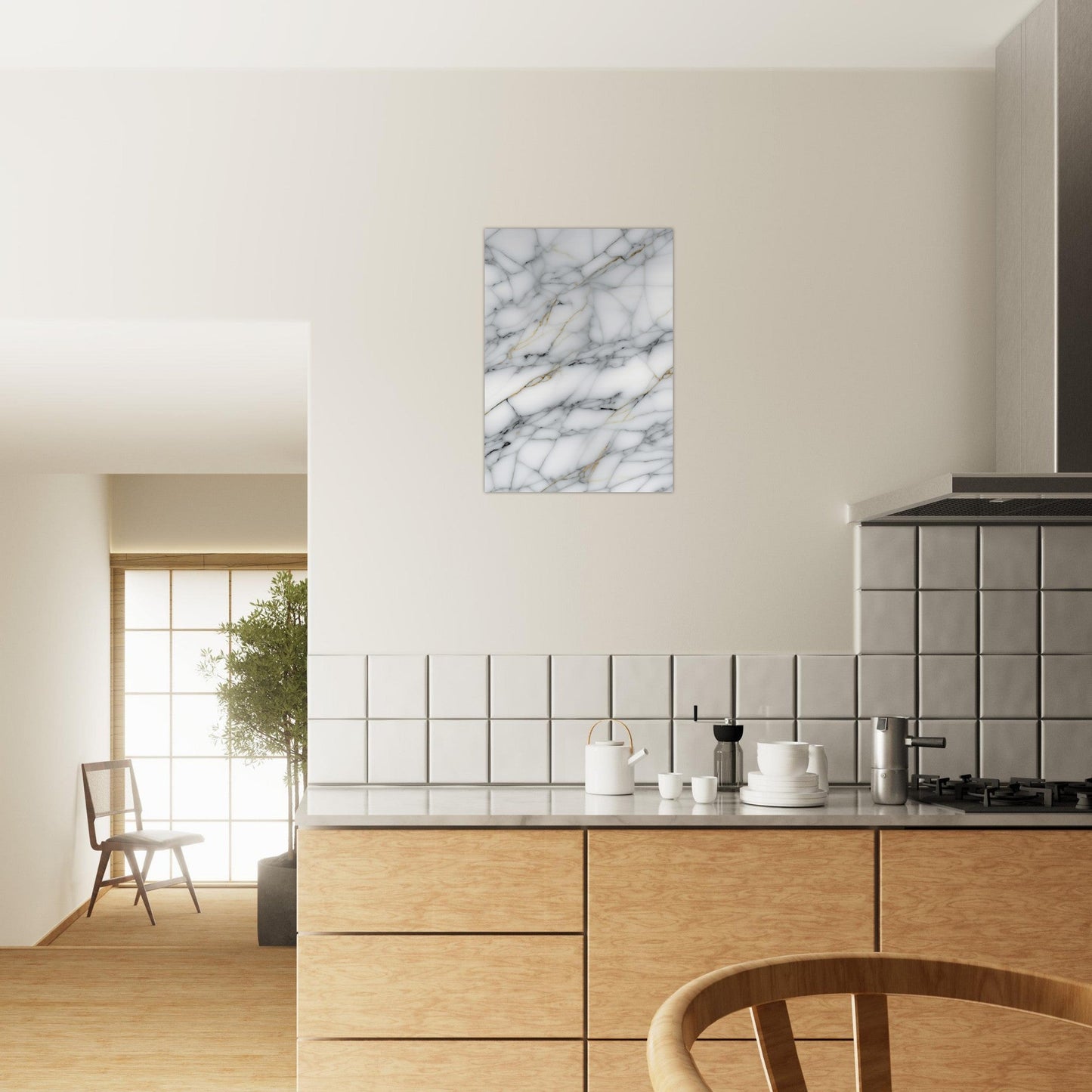 Marble 'Grey' - Premium Matte Paper Poster