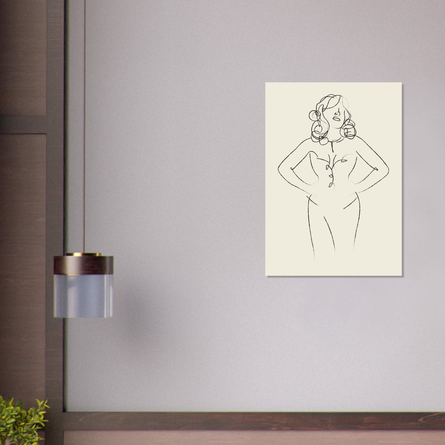 Line Art 'Sabrina' - Premium Matte Paper Poster
