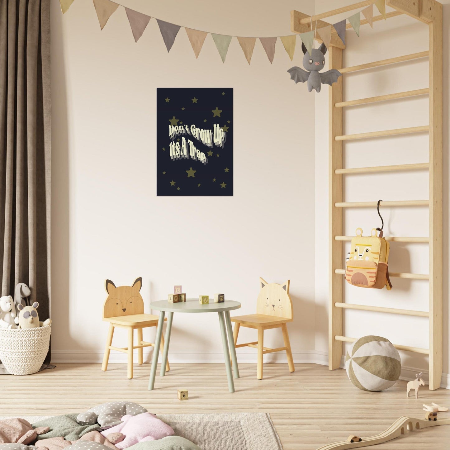 Sign 'Don't Grow Up It's A Trap' - Premium Matte Paper Poster