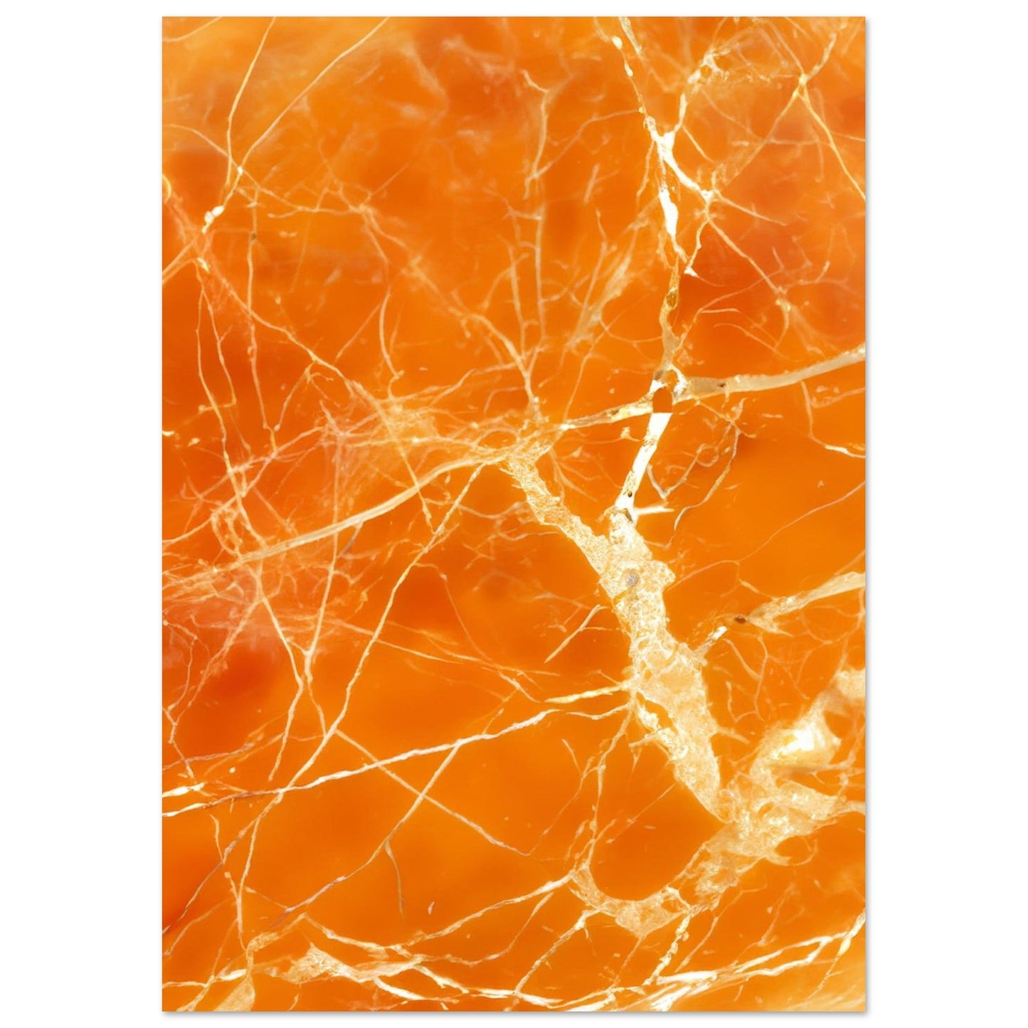 Marble 'Orange' - Premium Matte Paper Poster