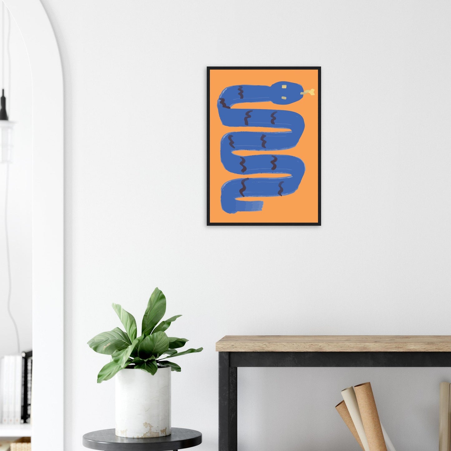 Animals 'I'm a Snake' - Premium Matte Paper Wooden Framed Poster