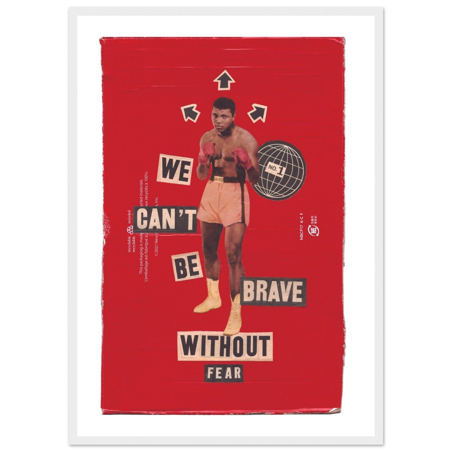 Ed Dickinson 'Brave Without Fear' - Premium Matte Paper Wooden Framed Poster