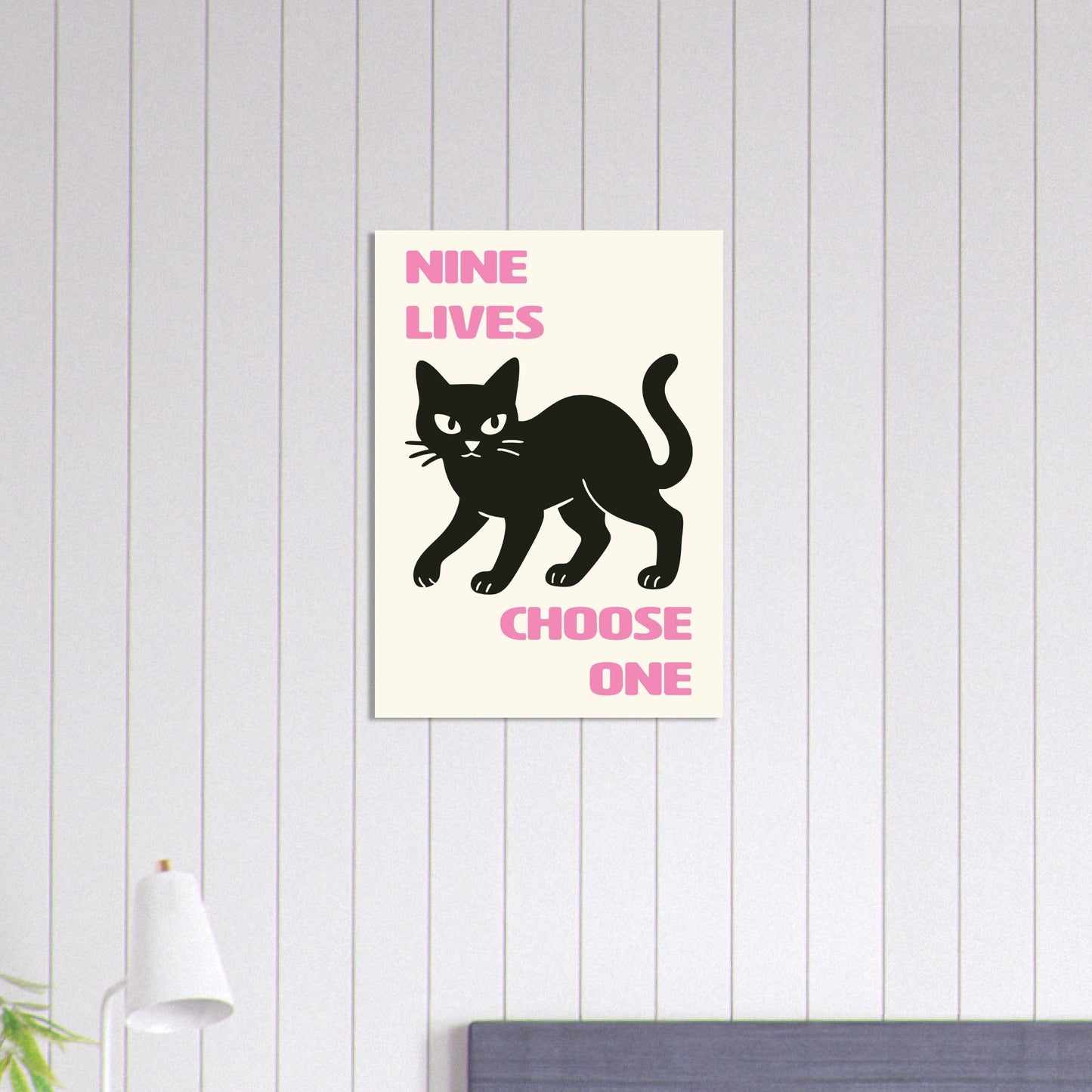Animals 'Nine Lives' - Premium Matte Paper Poster