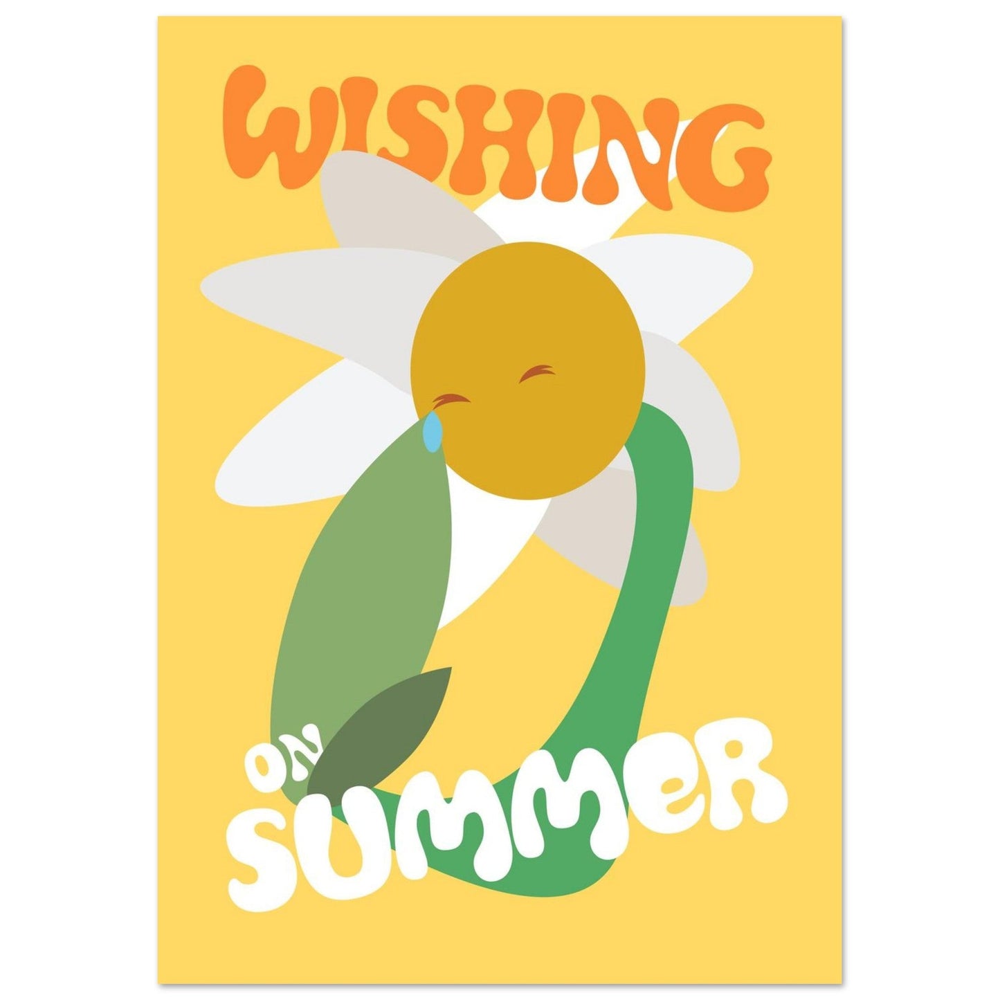Flowers 'Wishing on Summer' - Premium Matte Paper Poster