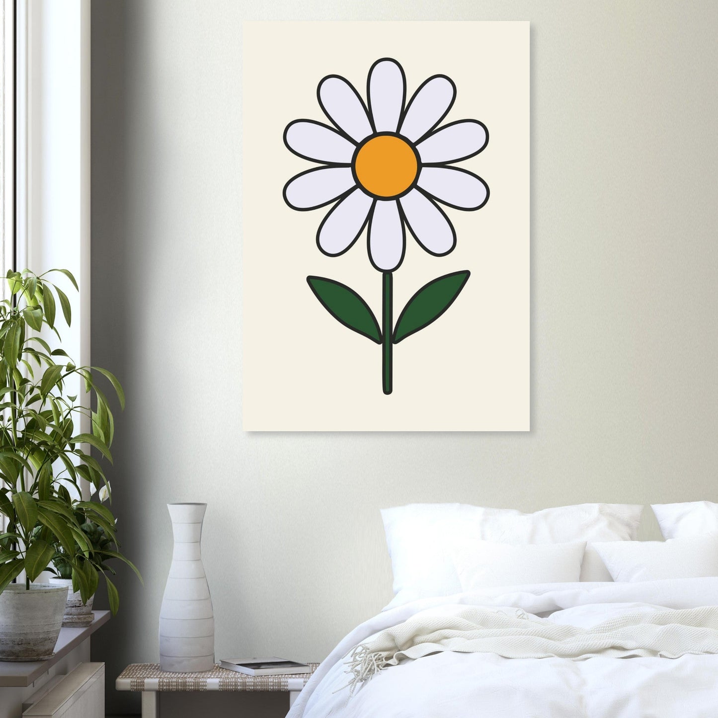 Daisy Flower - Premium Matte Paper Poster