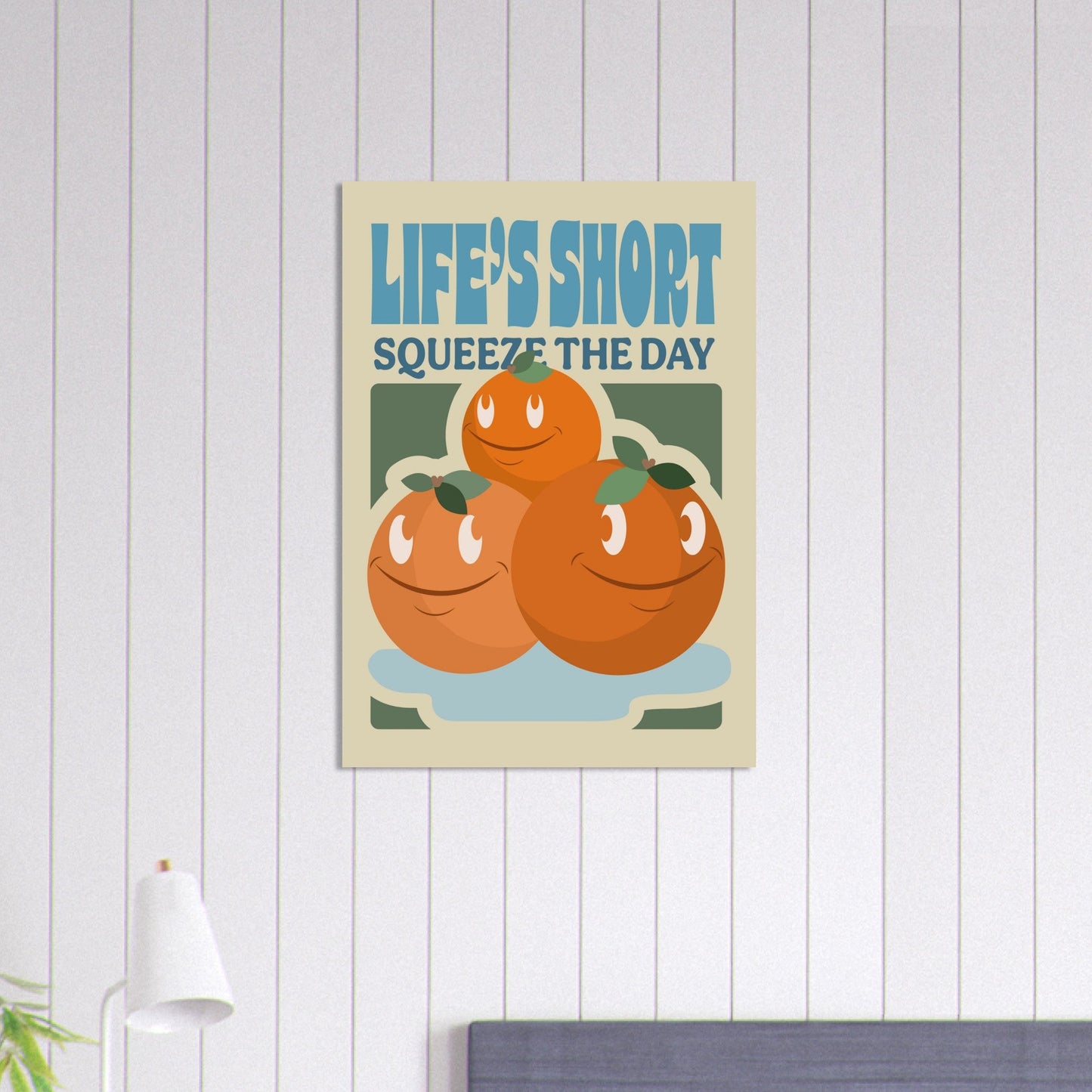 Fruity 'Squeeze The Day' - Premium Matte Paper Poster