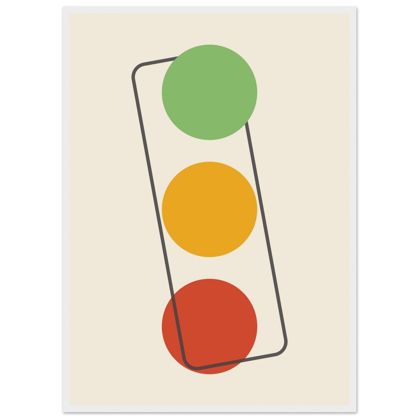 Sign 'The Lights' - Premium Matte Paper Wooden Framed Poster