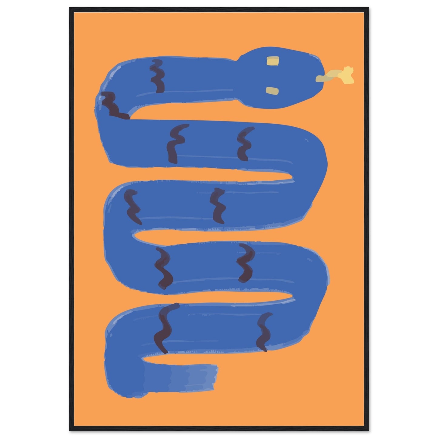 Animals 'I'm a Snake' - Premium Matte Paper Wooden Framed Poster