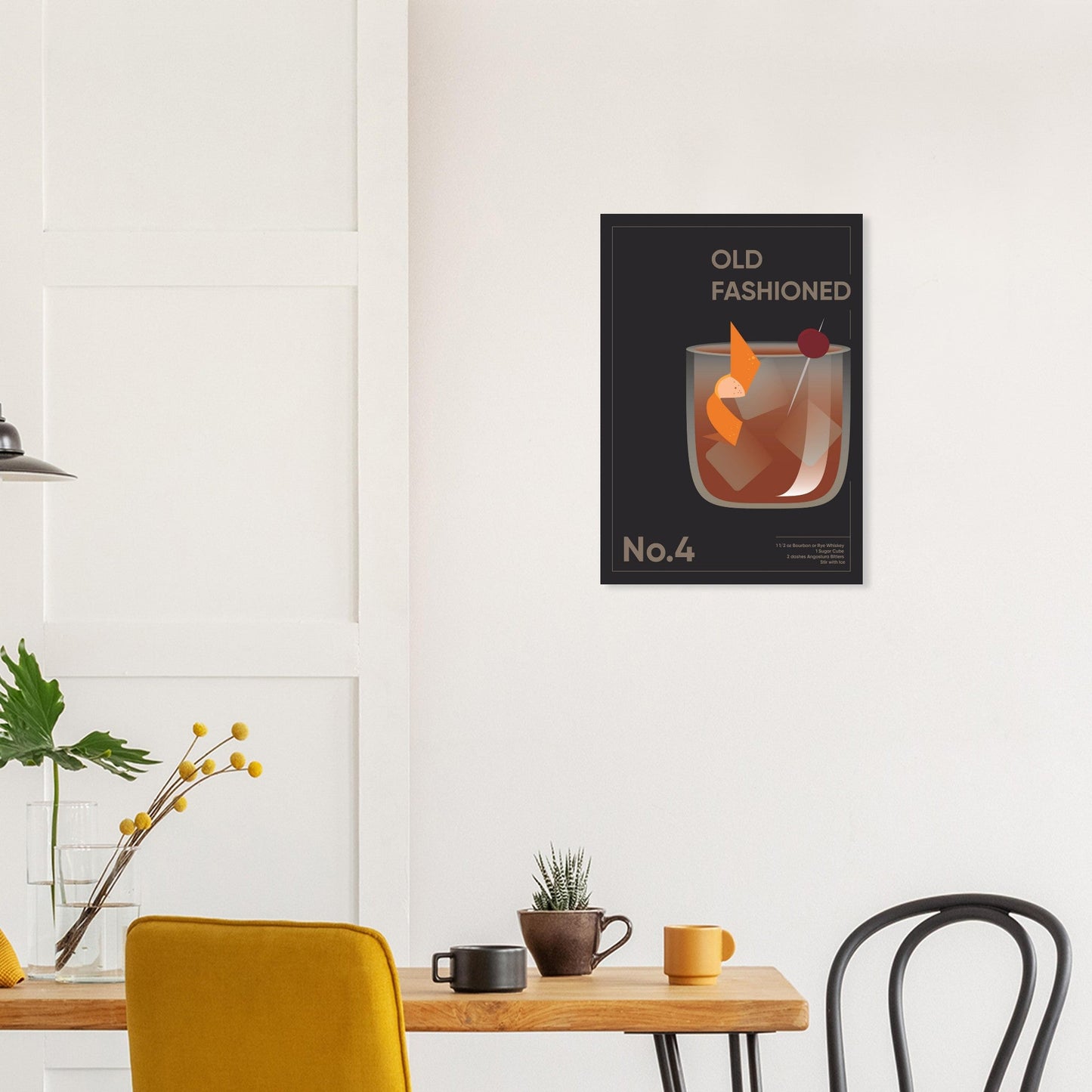 Cocktail 'Old Fashioned' - Premium Matte Paper Poster