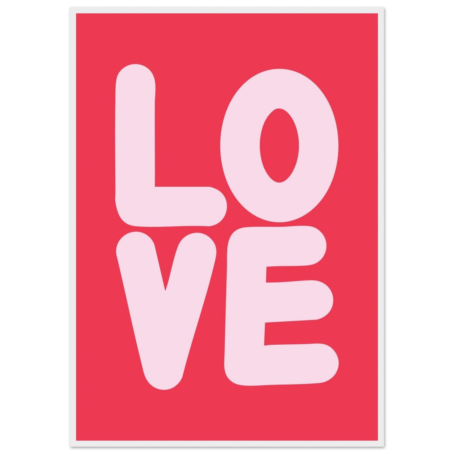Sign 'Love' - Premium Matte Paper Wooden Framed Poster