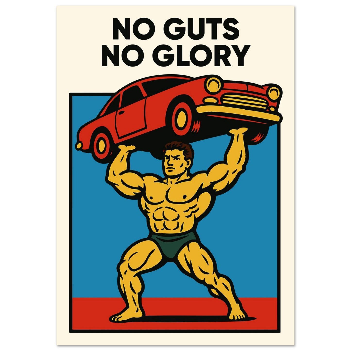 NO GUTS NO GLORY - Premium Matte Paper Poster