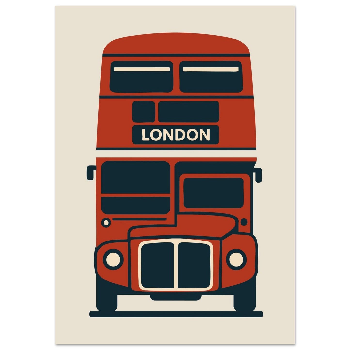 Cities/ Places 'Bus' - Premium Matte Paper Poster