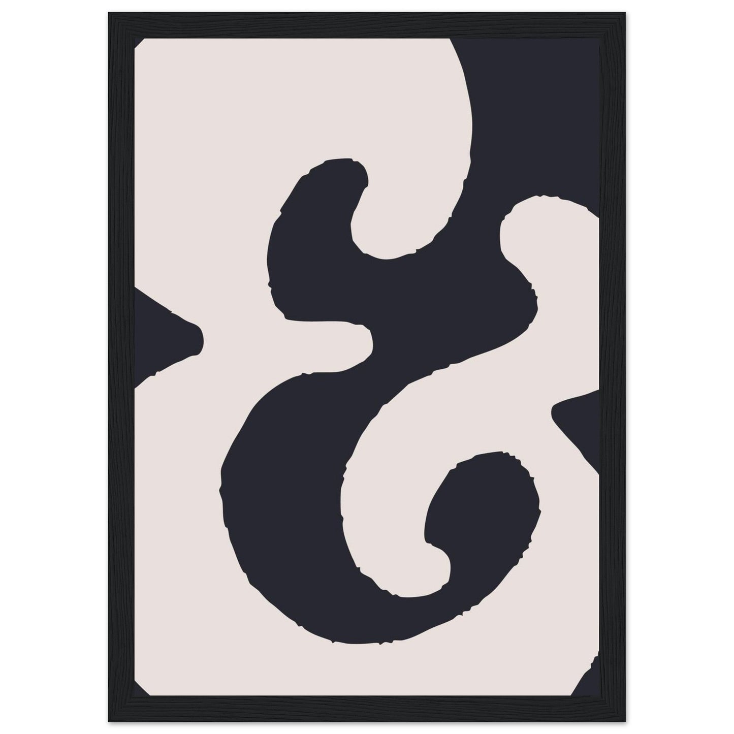 Sign '&' - Premium Matte Paper Wooden Framed Poster