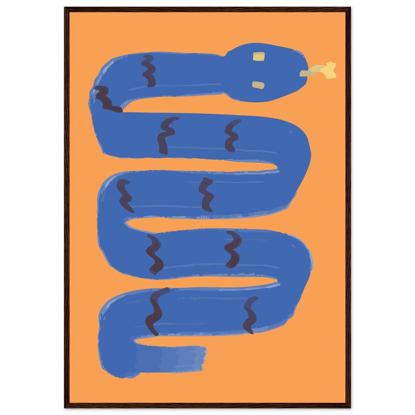 Animals 'I'm a Snake' - Premium Matte Paper Wooden Framed Poster