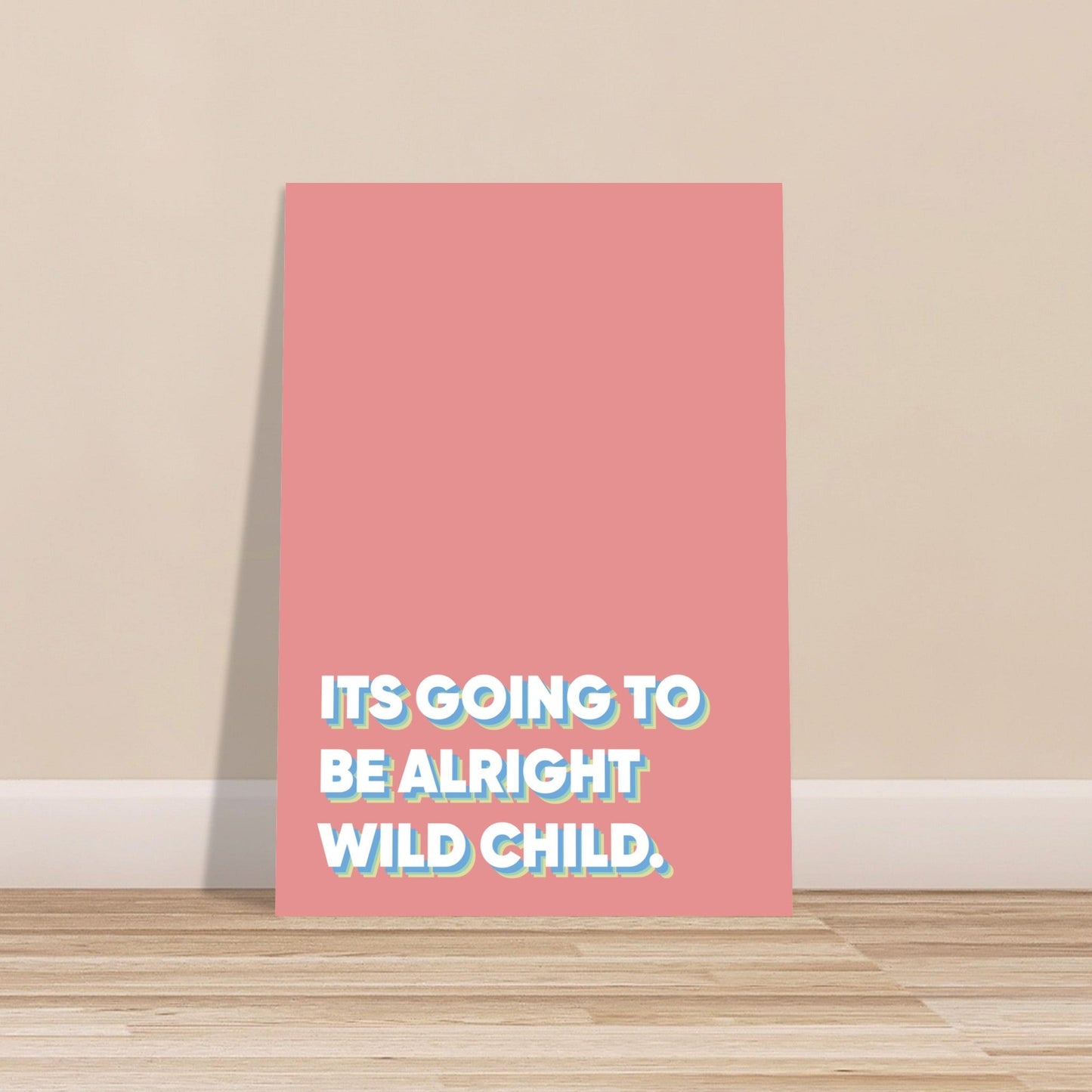 Sign 'Wild Child' - Premium Matte Paper Poster