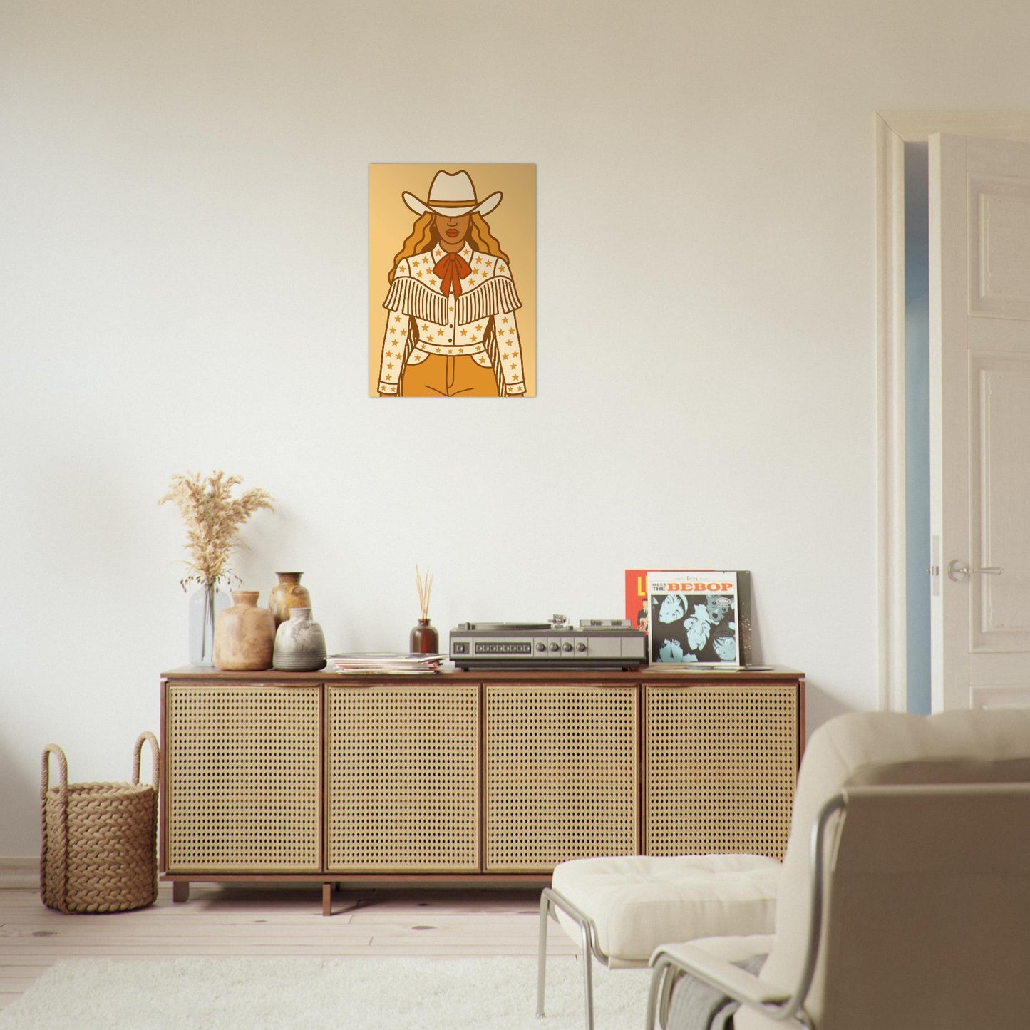 Cowboy 'B' - Premium Matte Paper Poster