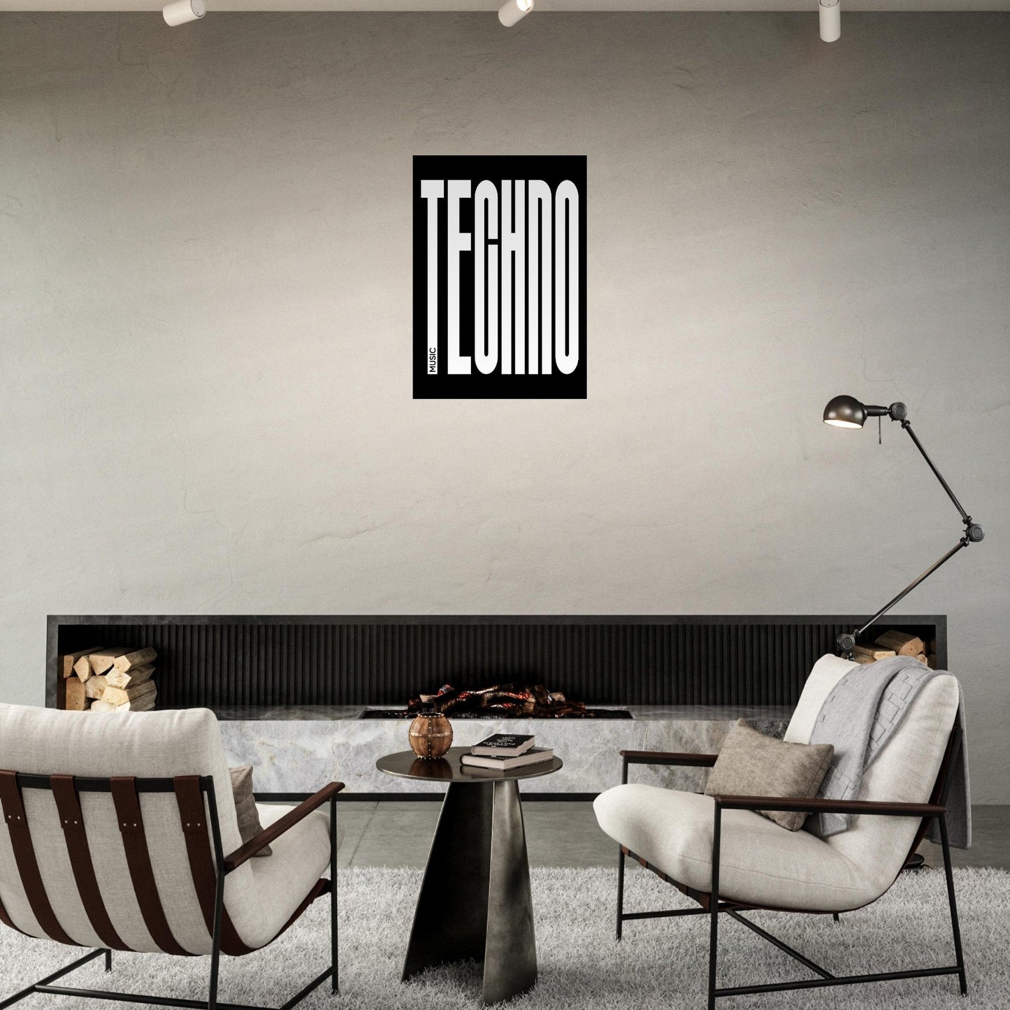 Music TECHNO - Premium Matte Paper Poster