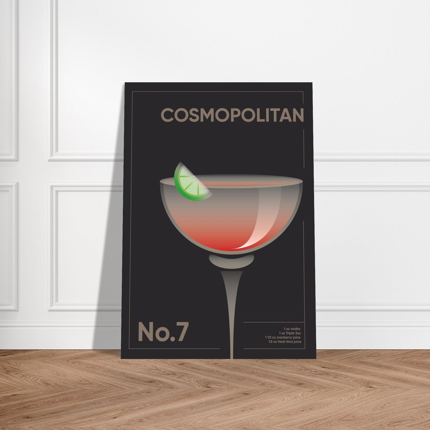 Cocktail 'Cosmopolitan' - Premium Matte Paper Poster