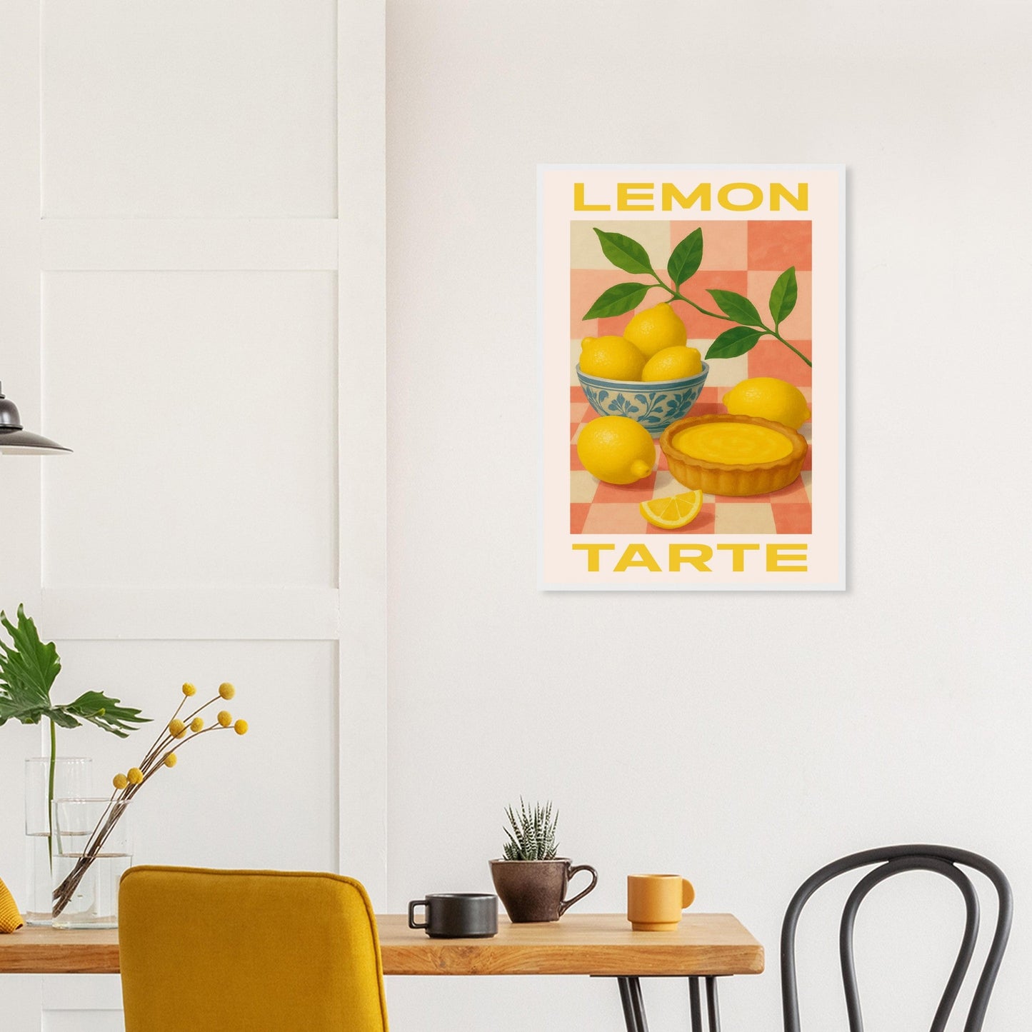 Fruity 'Lemon Tarte'  - Premium Matte Paper Wooden Framed Poster
