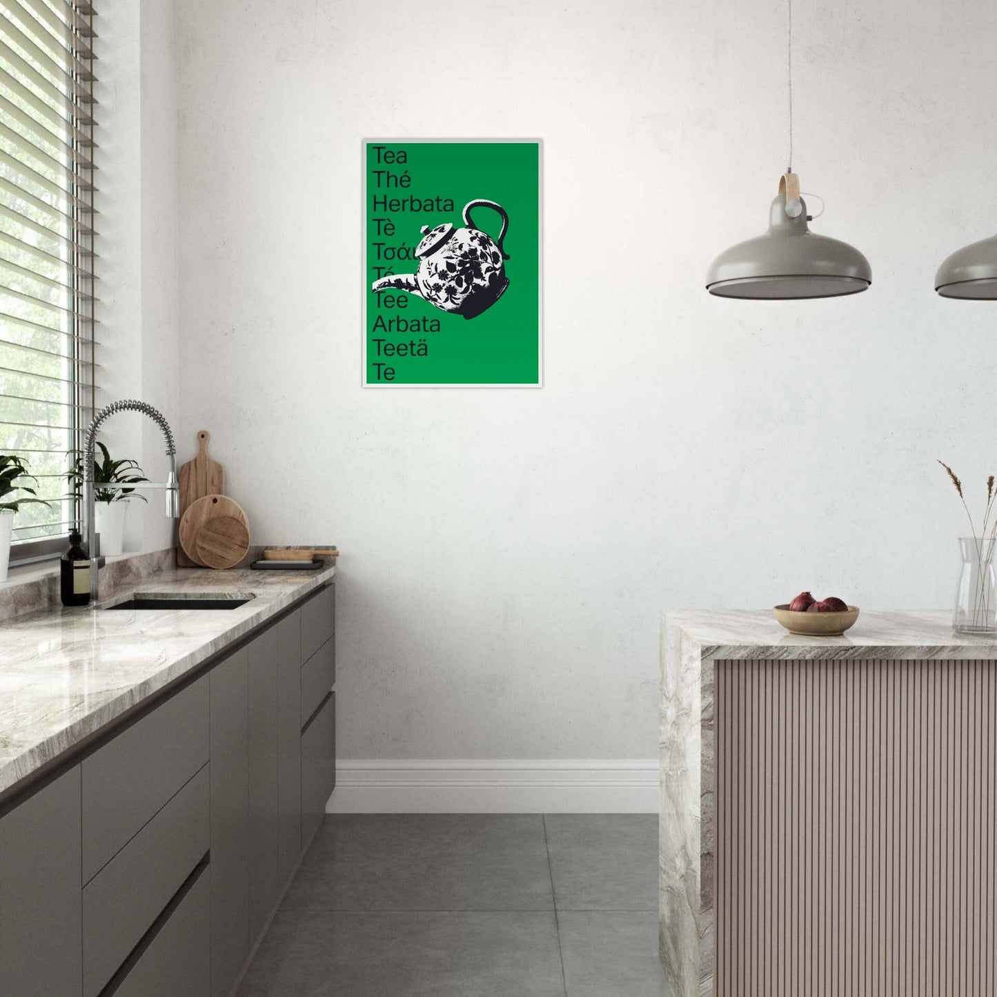 Ed Dickinson 'Tea' - Premium Matte Paper Wooden Framed Poster