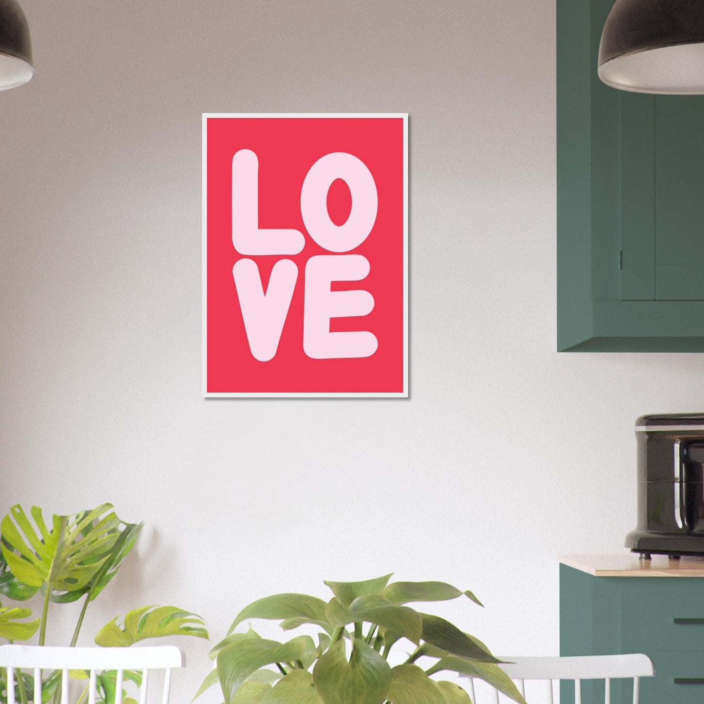 Sign 'Love' - Premium Matte Paper Wooden Framed Poster