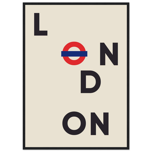 Cities/ Places 'London' - Premium Matte Paper Wooden Framed Poster