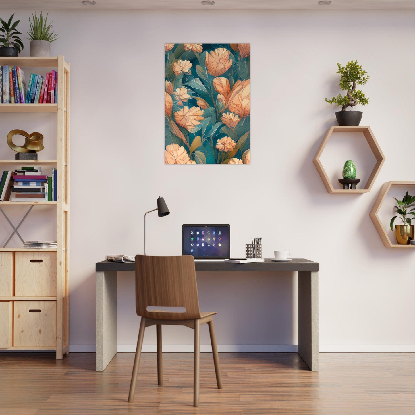Flowers 'Abstract Garden' - Premium Matte Paper Poster