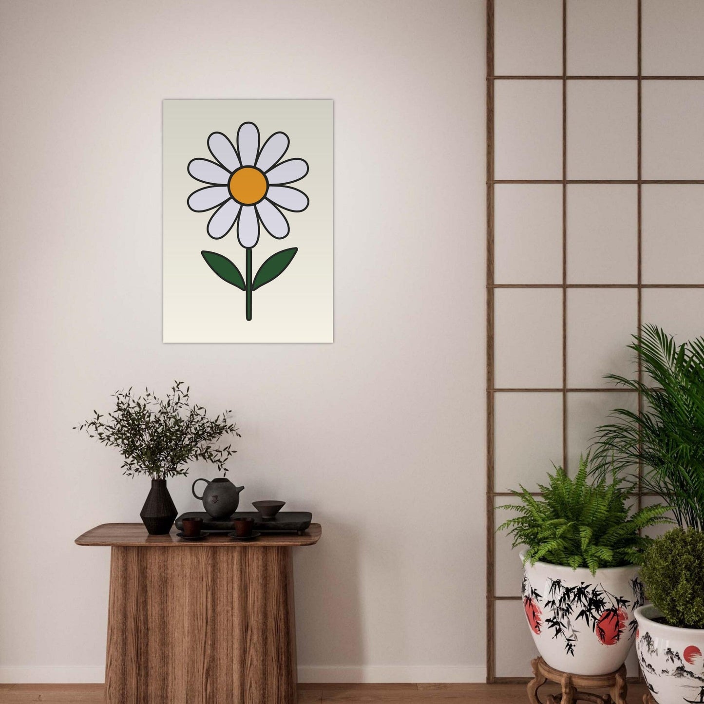 Daisy Flower - Premium Matte Paper Poster