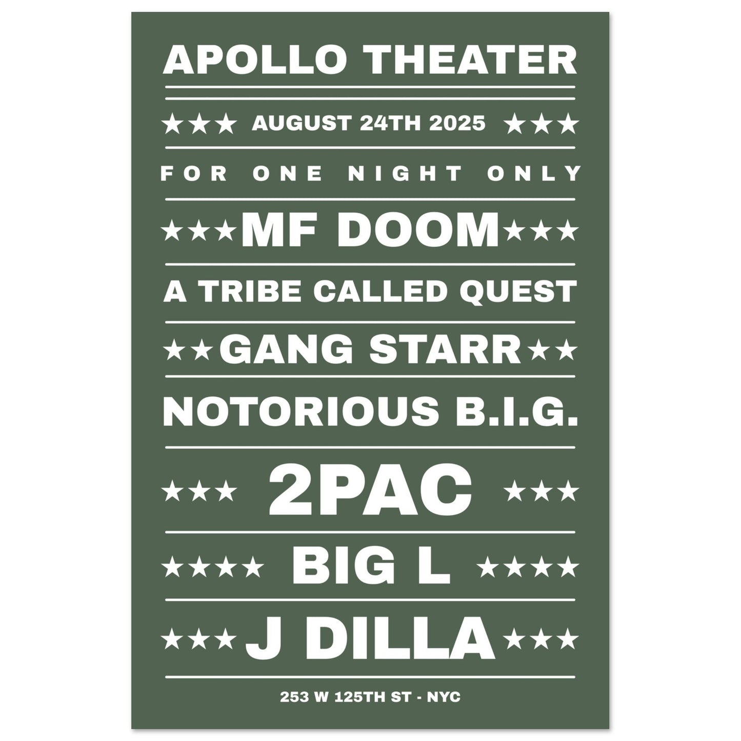 Sign 'Dream Hip Hop Gig' - Premium Matte Paper Poster