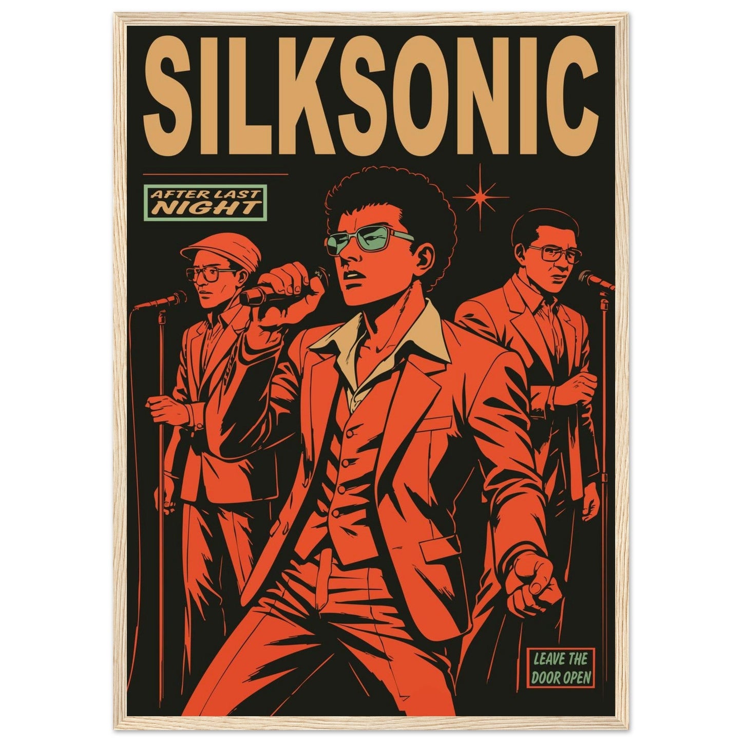Silksonic Funk - Premium Matte Paper Wooden Framed Poster