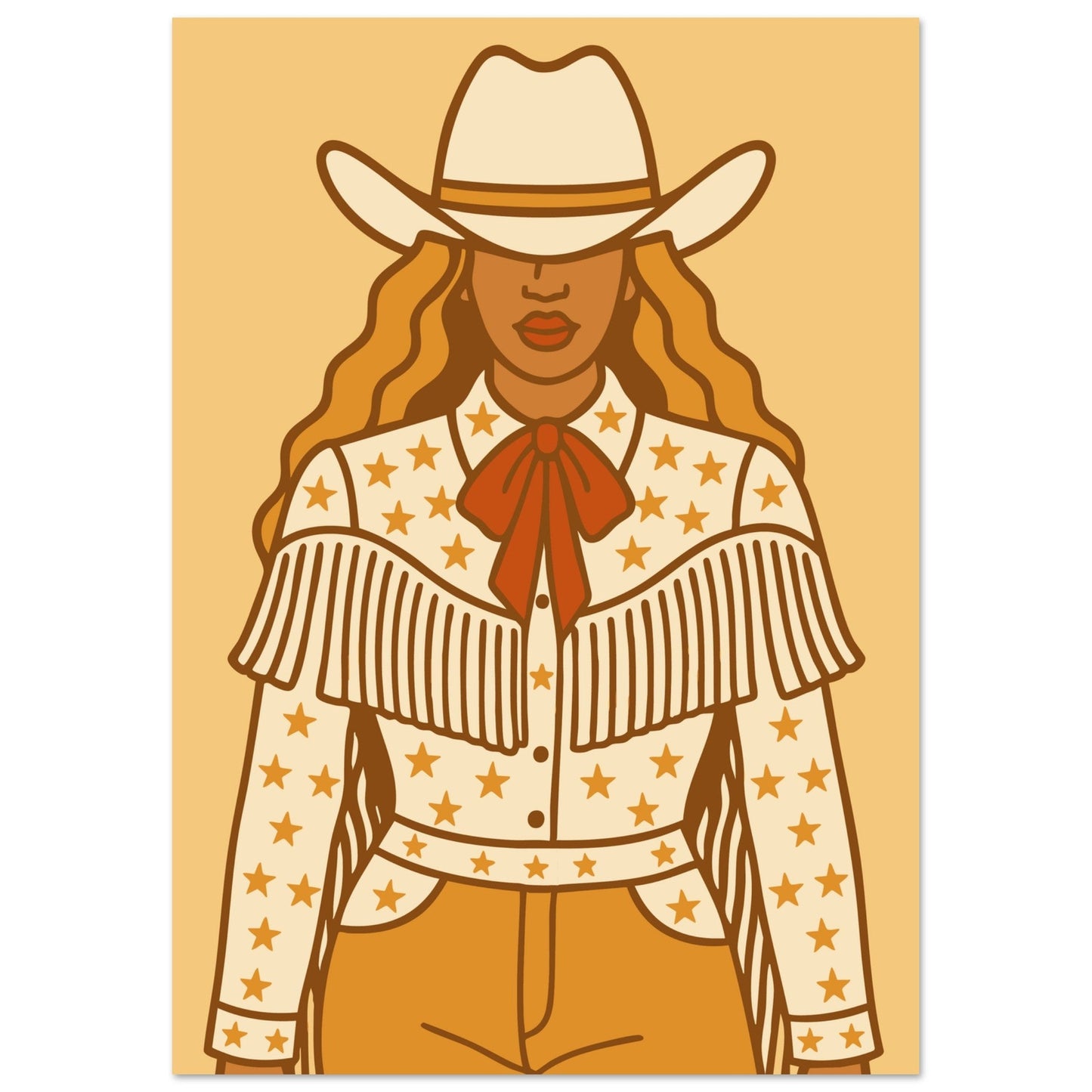 Cowboy 'B' - Premium Matte Paper Poster