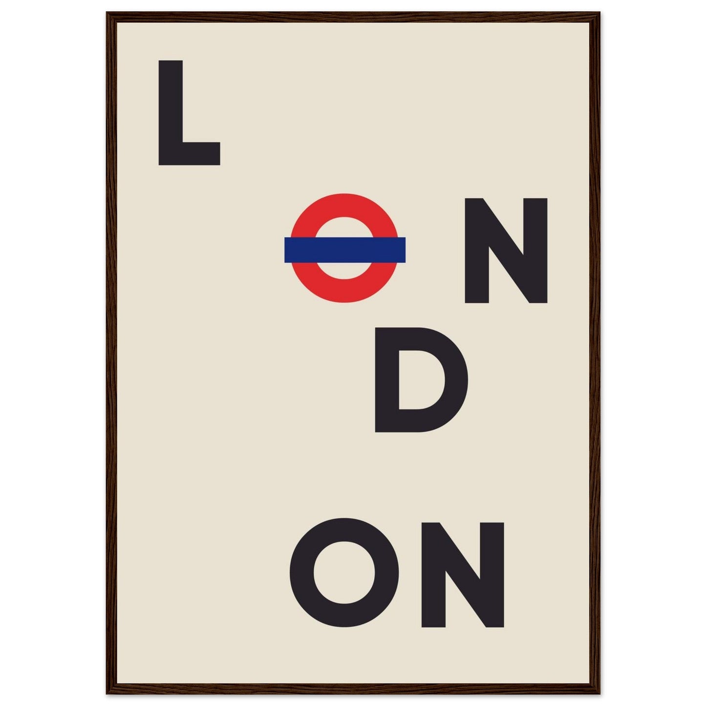 Cities/ Places 'London' - Premium Matte Paper Wooden Framed Poster