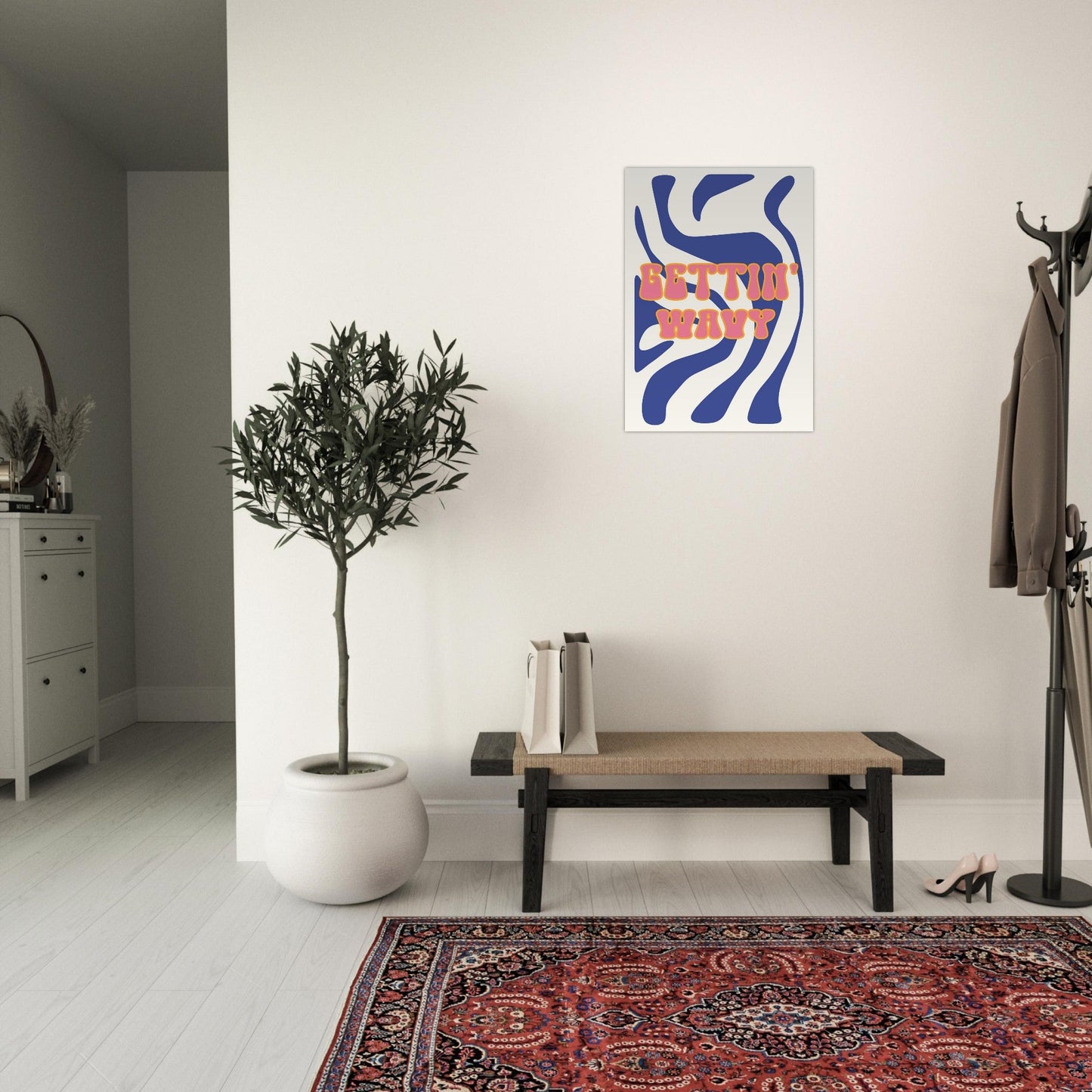 Groovy 'Gettin' Wavy' - Premium Matte Paper Poster