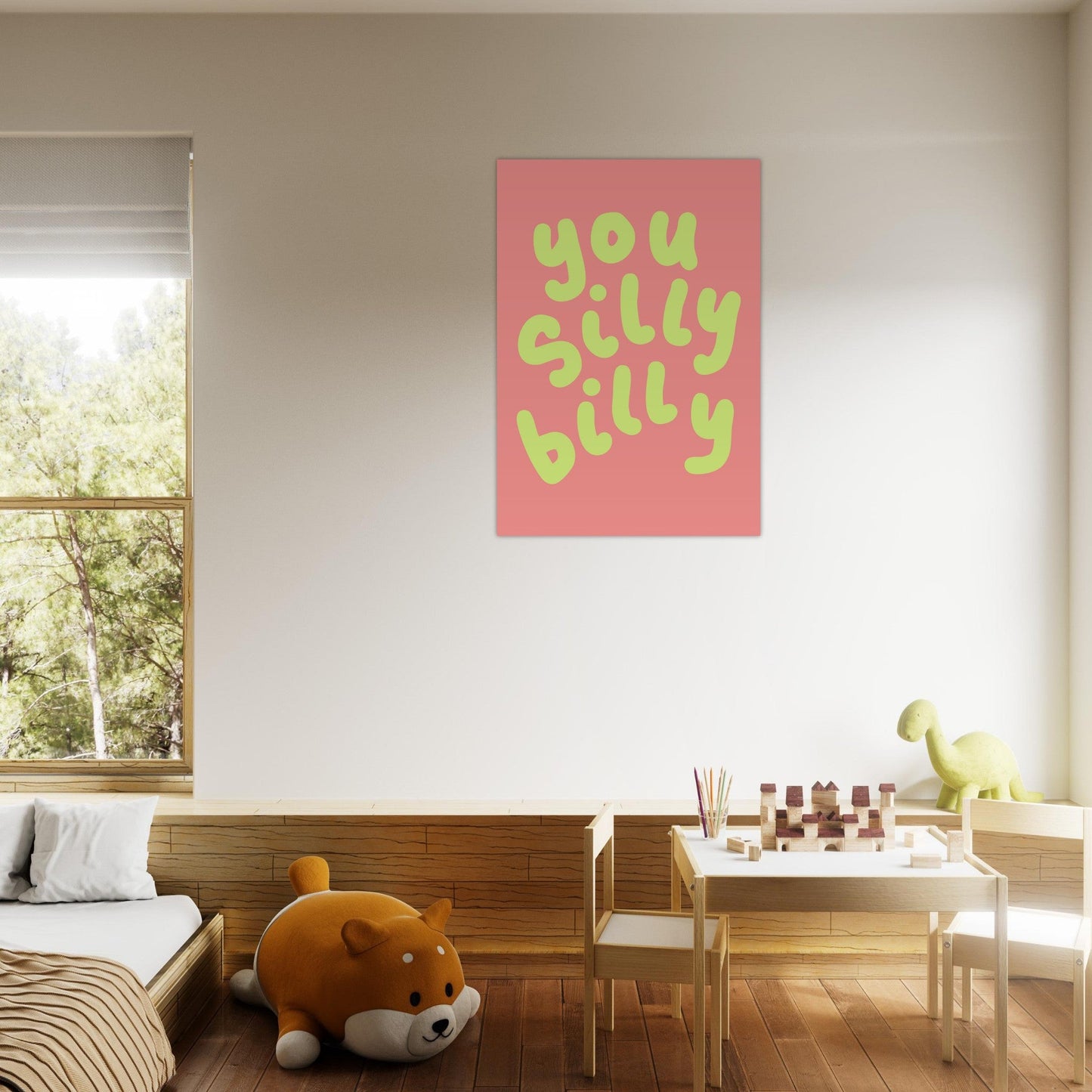 Sign 'You Silly Billy' - Premium Matte Paper Poster