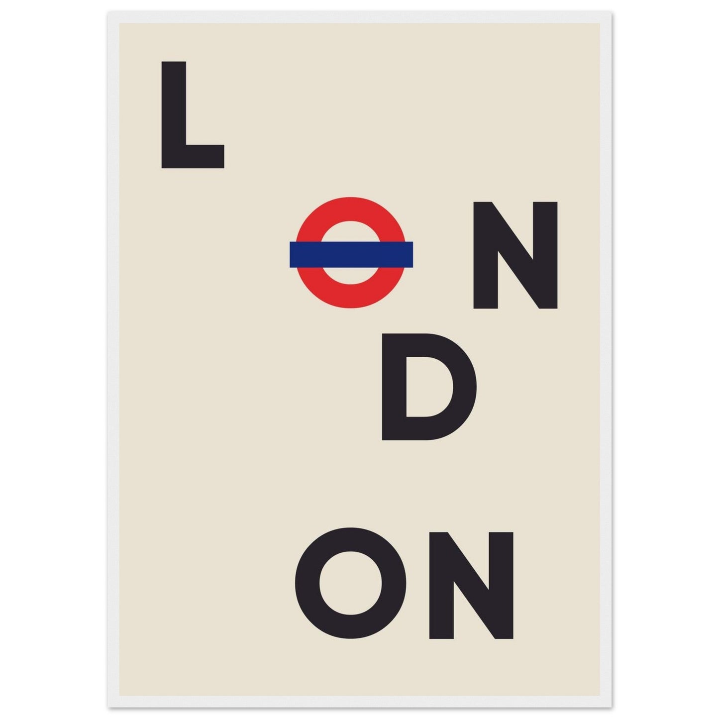 Cities/ Places 'London' - Premium Matte Paper Wooden Framed Poster