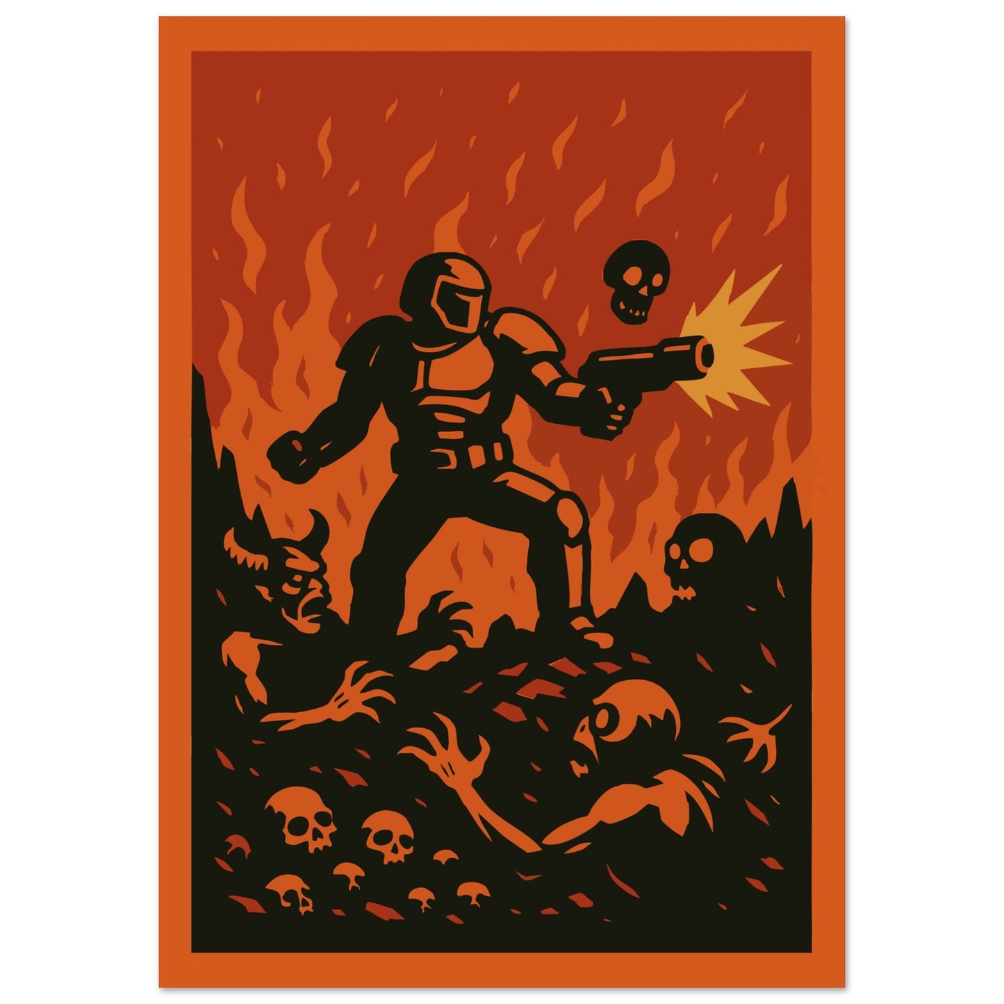 Gaming 'Slayer' - Premium Matte Paper Poster