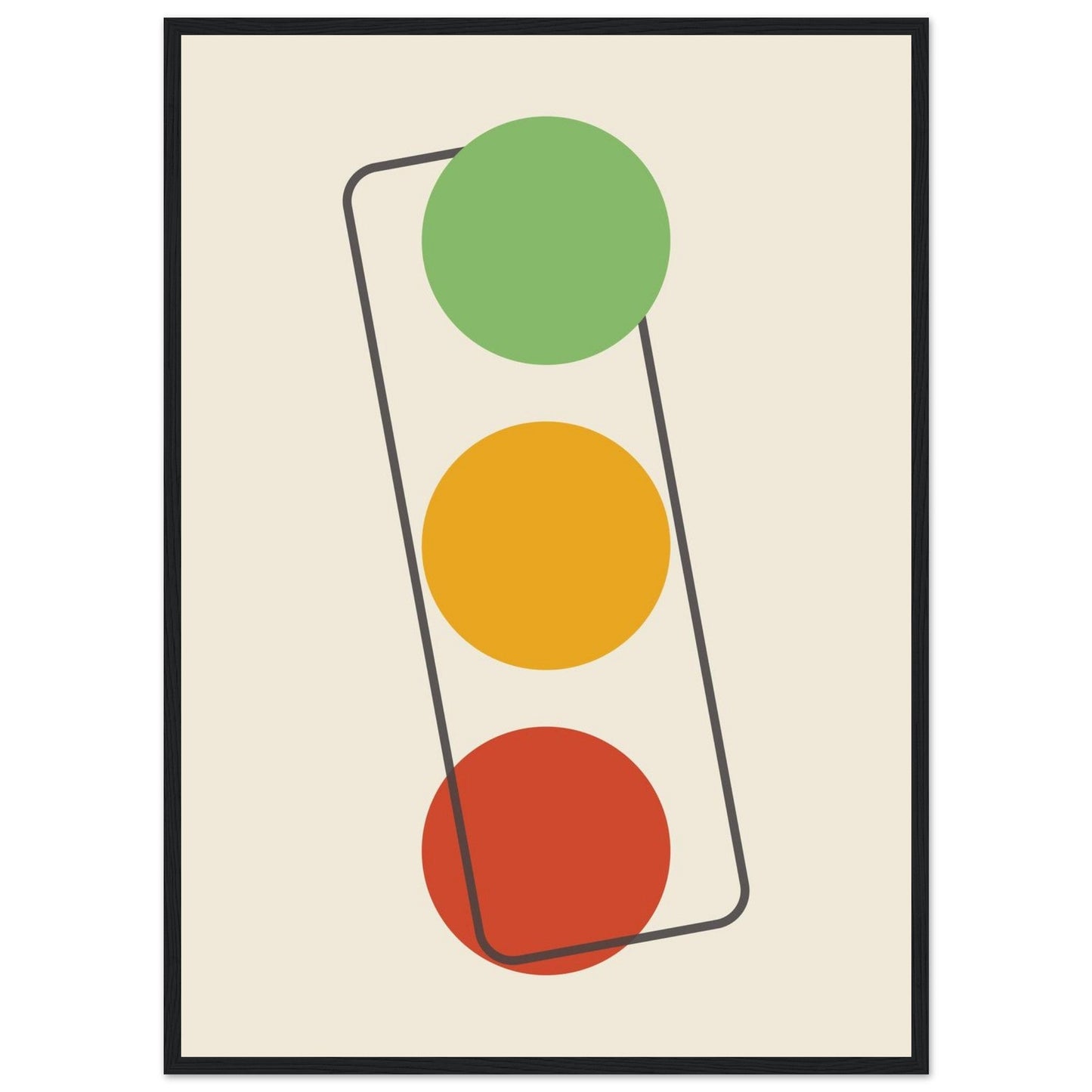 Sign 'The Lights' - Premium Matte Paper Wooden Framed Poster