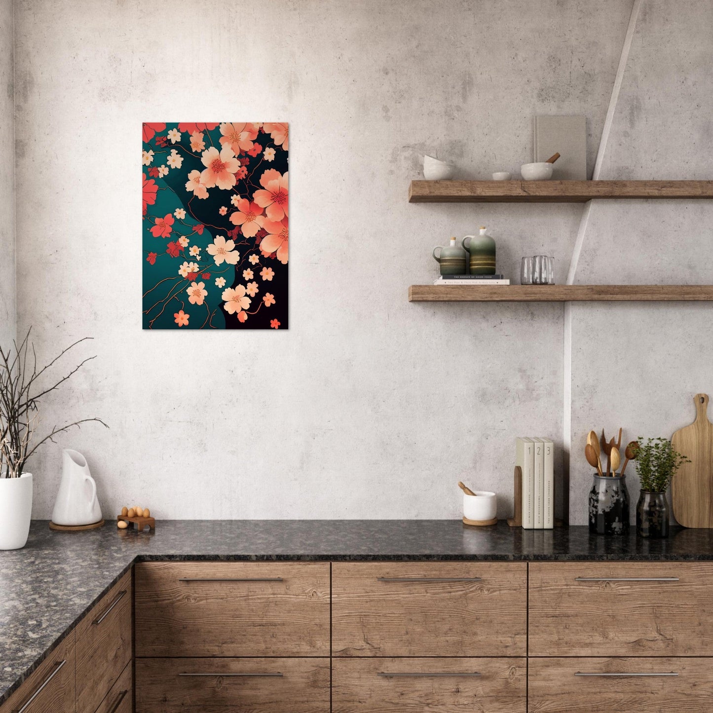 Flowers 'Japanese Garden' - Premium Matte Paper Poster