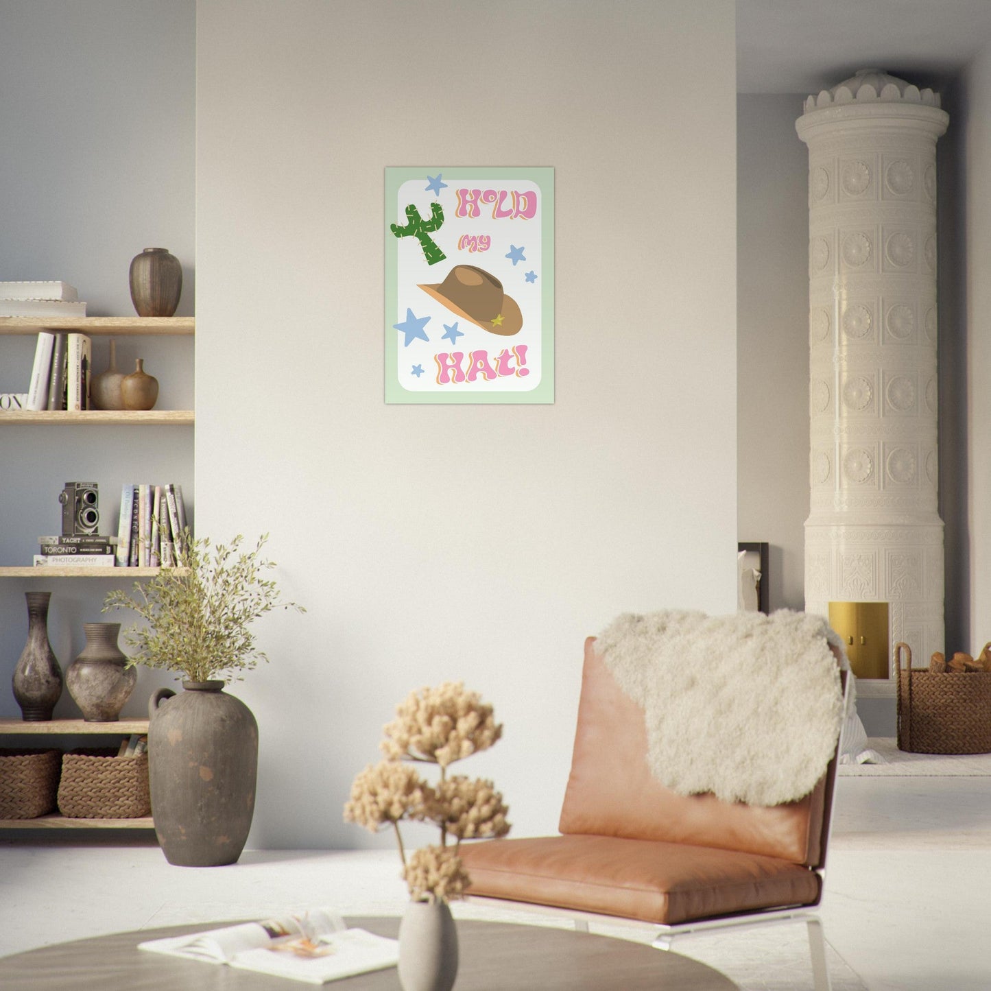 Groovy 'Hold My Hat' - Premium Matte Paper Poster