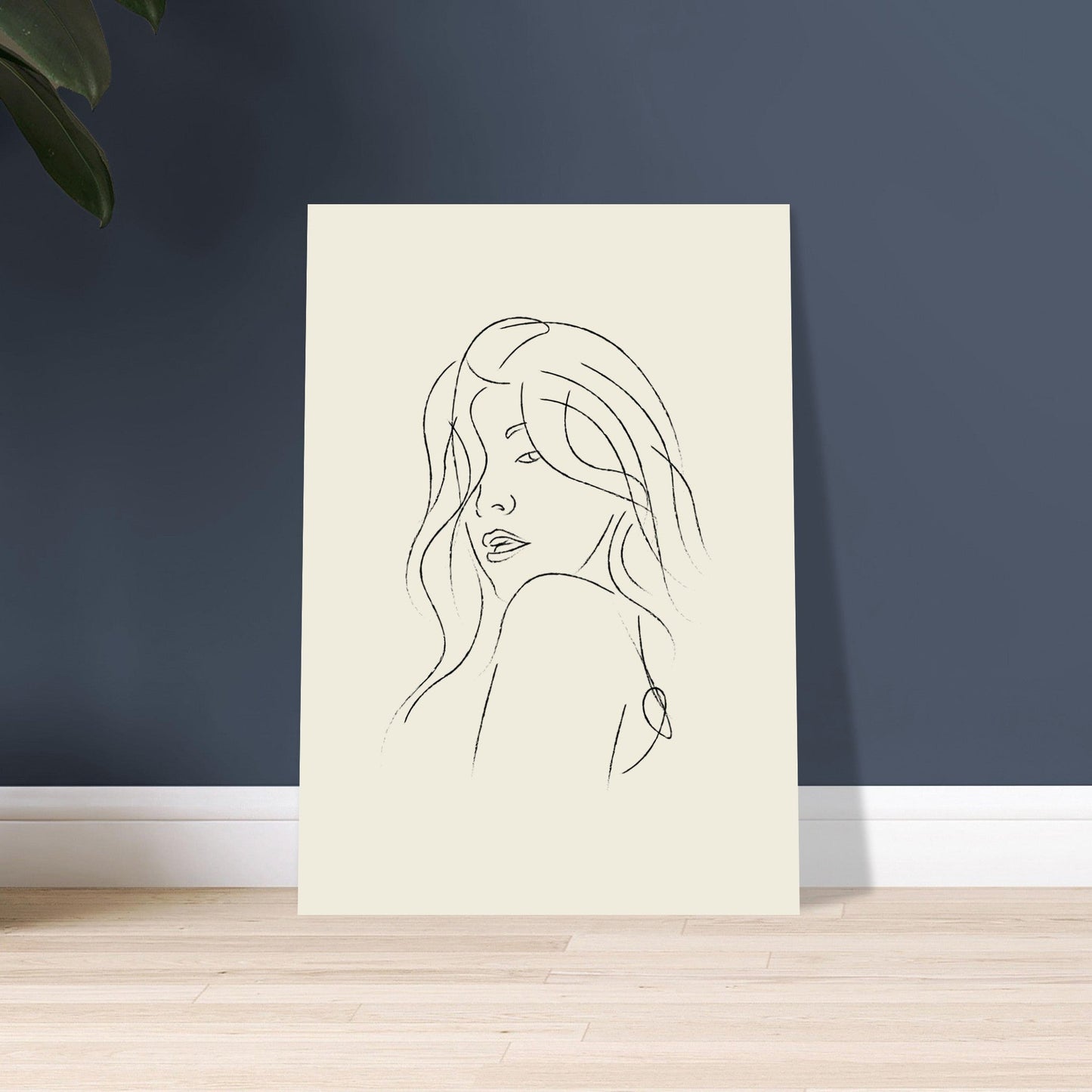 Line Art 'The Pose' - Premium Matte Paper Poster