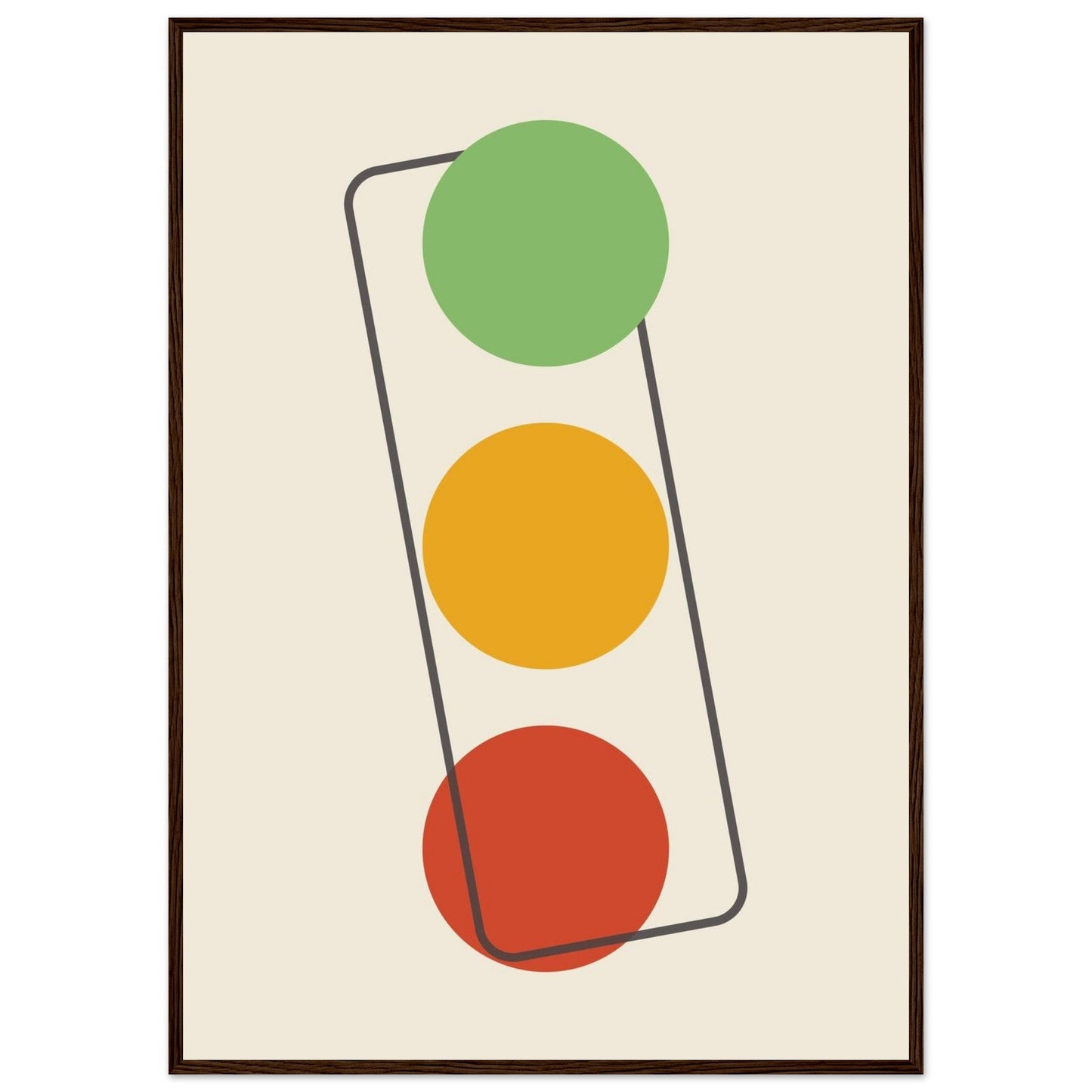 Sign 'The Lights' - Premium Matte Paper Wooden Framed Poster