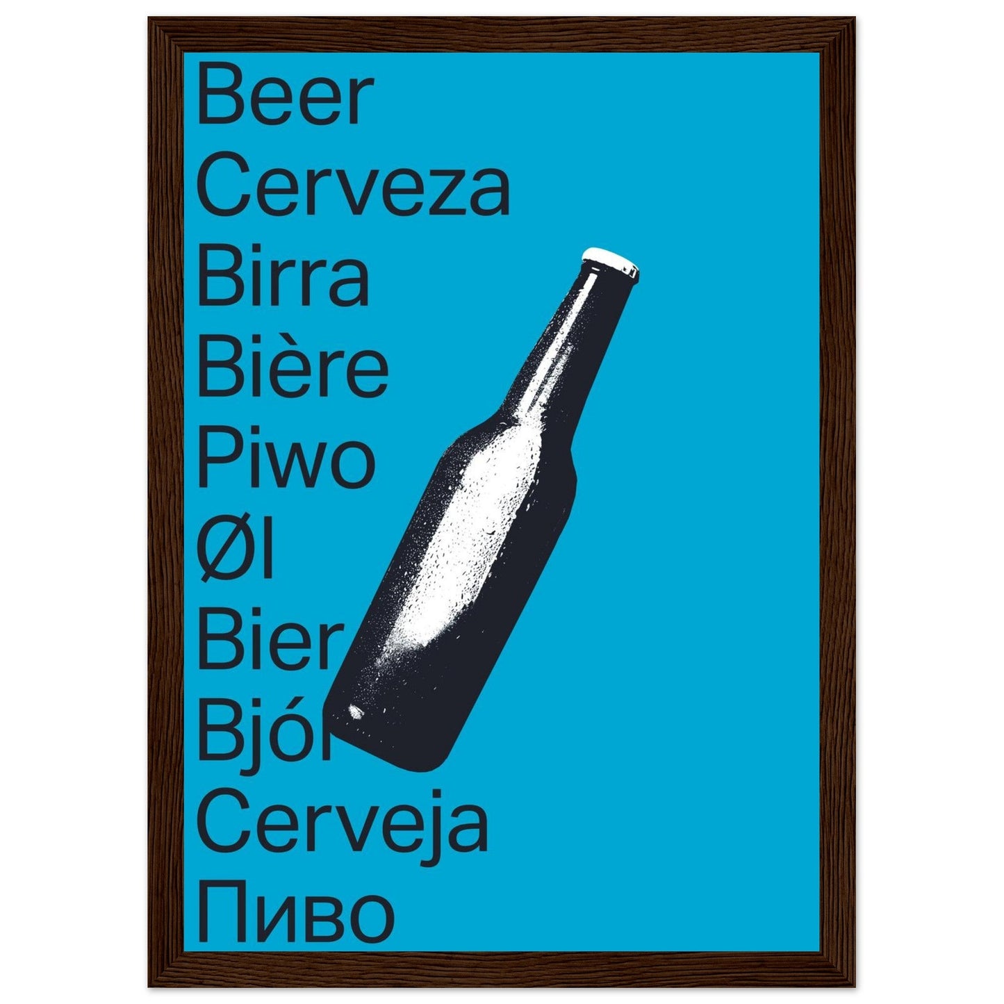 Ed Dickinson 'Beer' - Premium Matte Paper Wooden Framed Poster