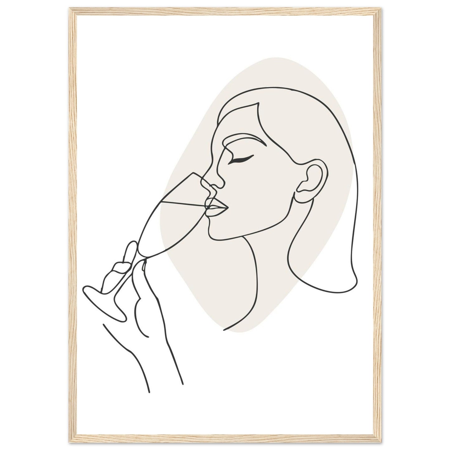 Prosecco - Premium Matte Paper Wooden Framed Poster
