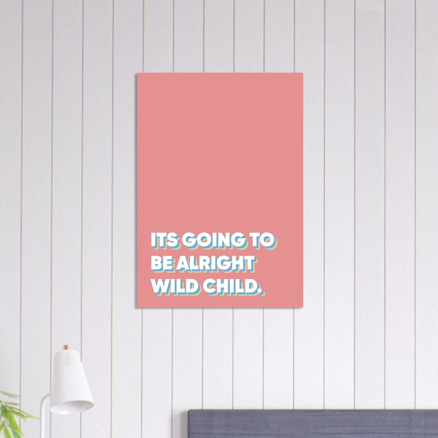 Sign 'Wild Child' - Premium Matte Paper Poster