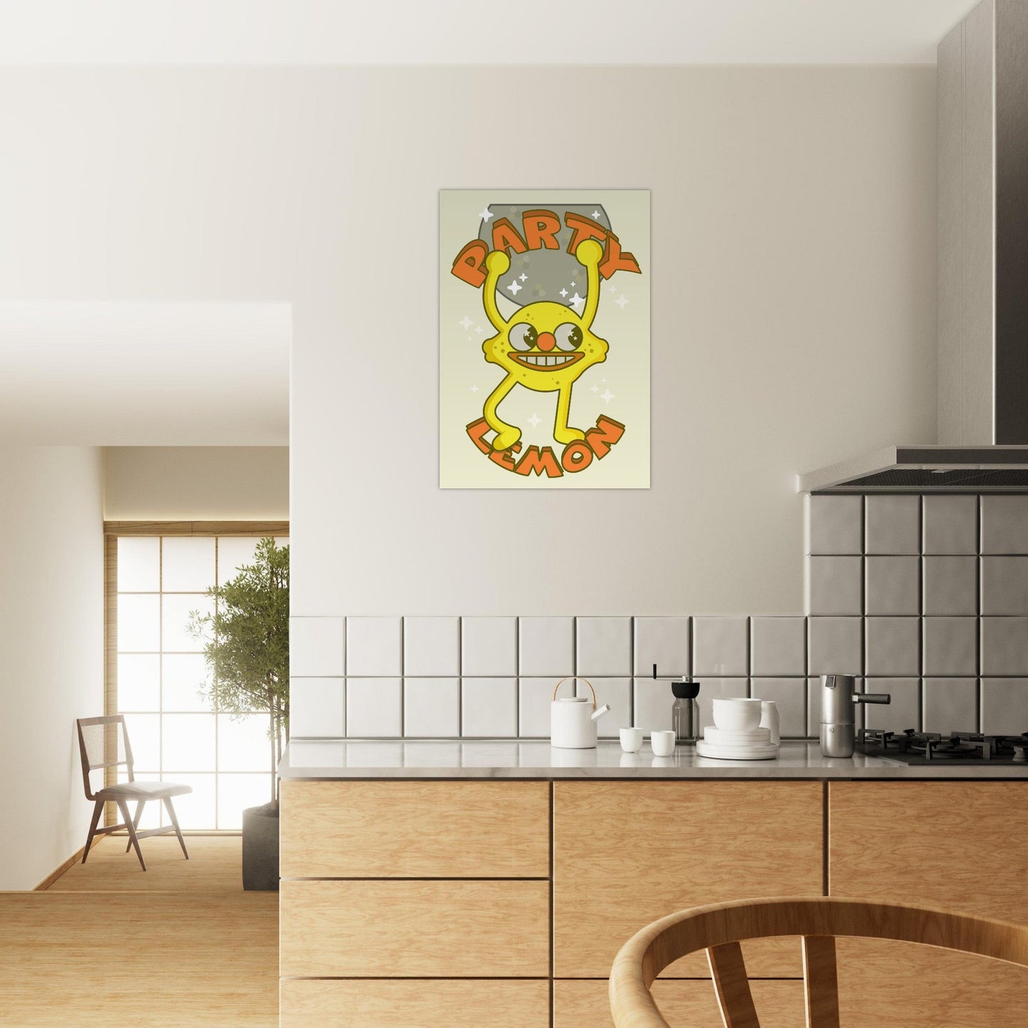 Fruity 'Party Lemon' - Premium Matte Paper Poster