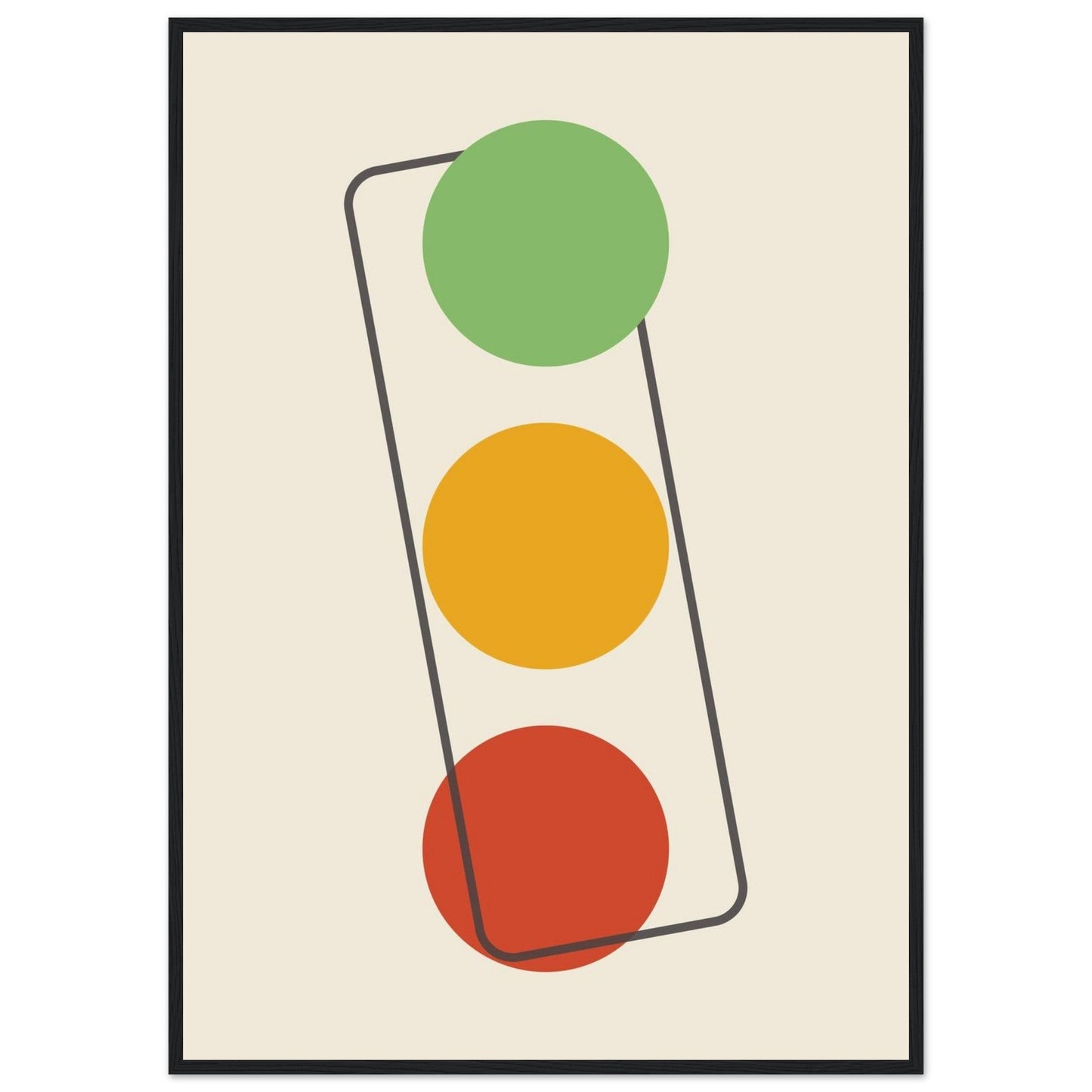 Sign 'The Lights' - Premium Matte Paper Wooden Framed Poster